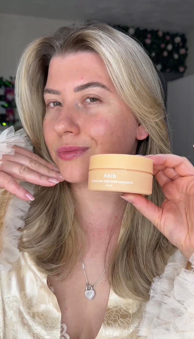 Customer photo review of Glutathione kojic acid eye patch Vita jelly