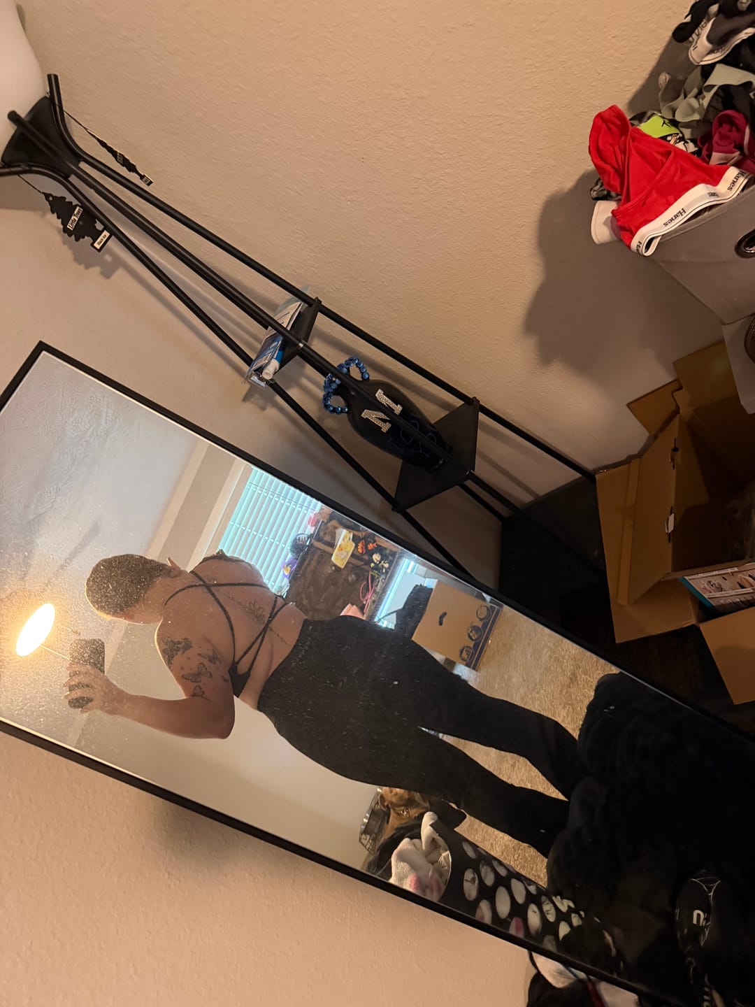 Customer photo review of W2206 - Curve Seamless Flare Leggings (Reg)
