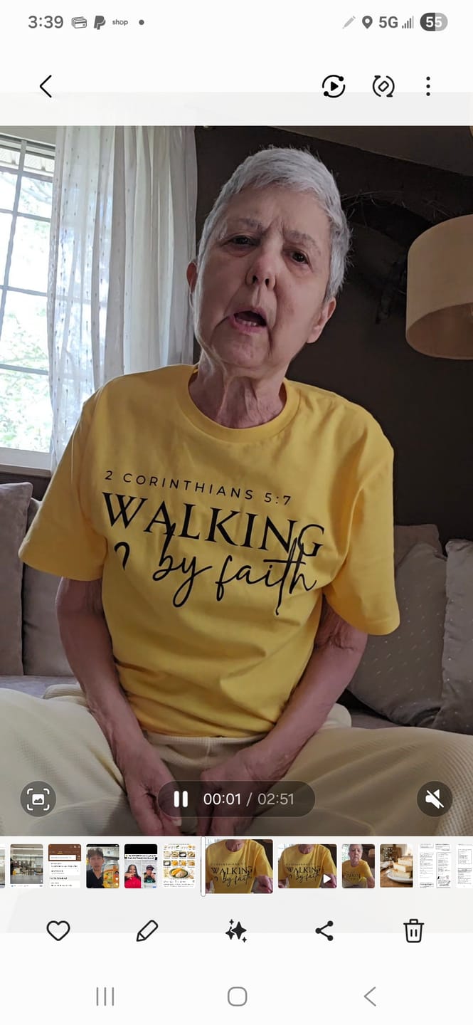 Customer photo review of Walking By Faith