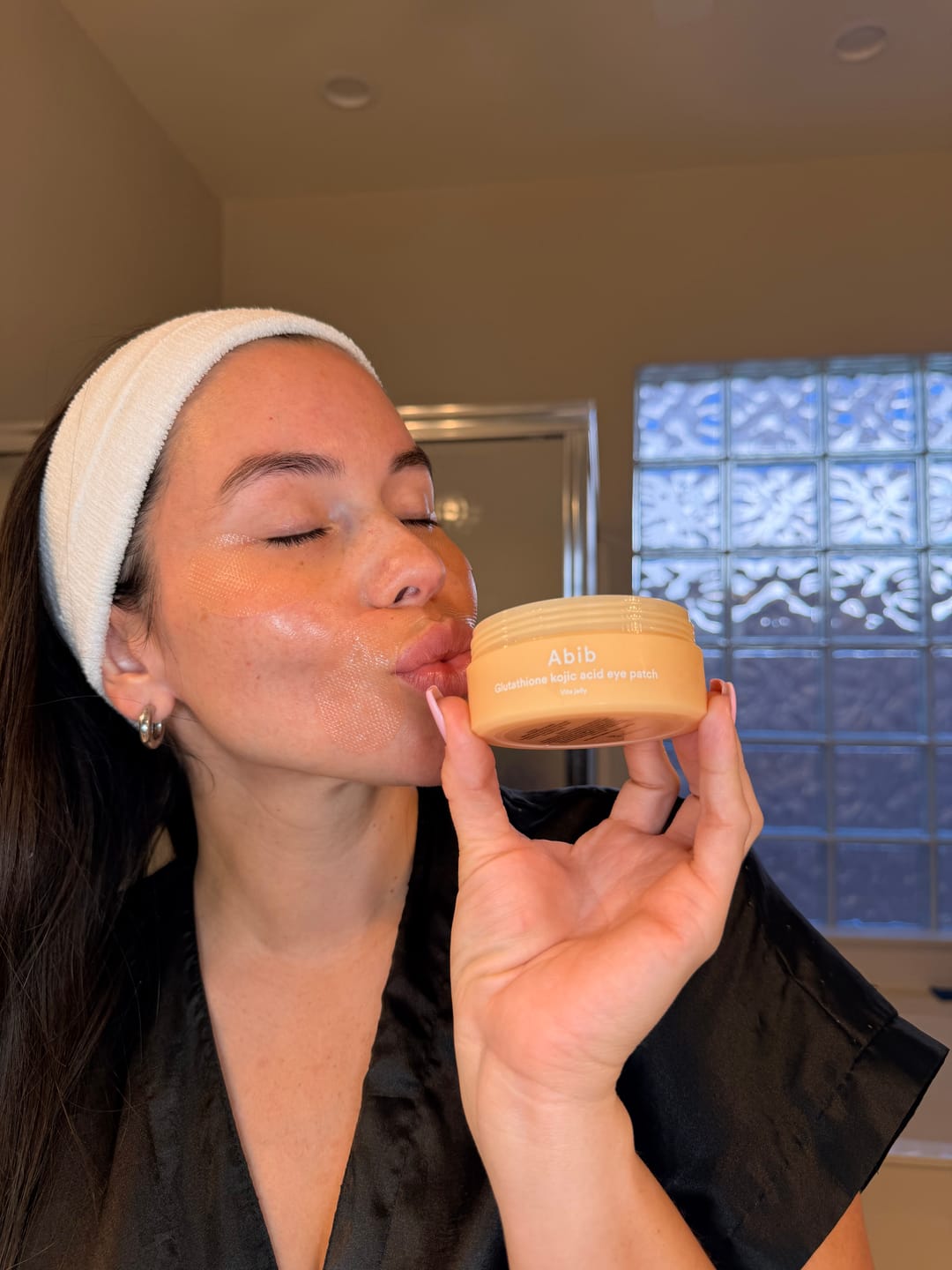 Customer photo review of Glutathione kojic acid eye patch Vita jelly