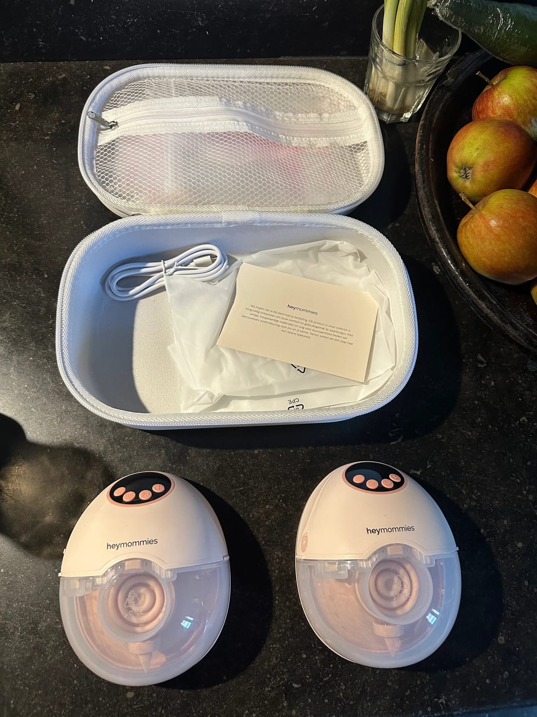 Customer photo review of Draagbare Borstkolf - Heymommies Flow Lite 12