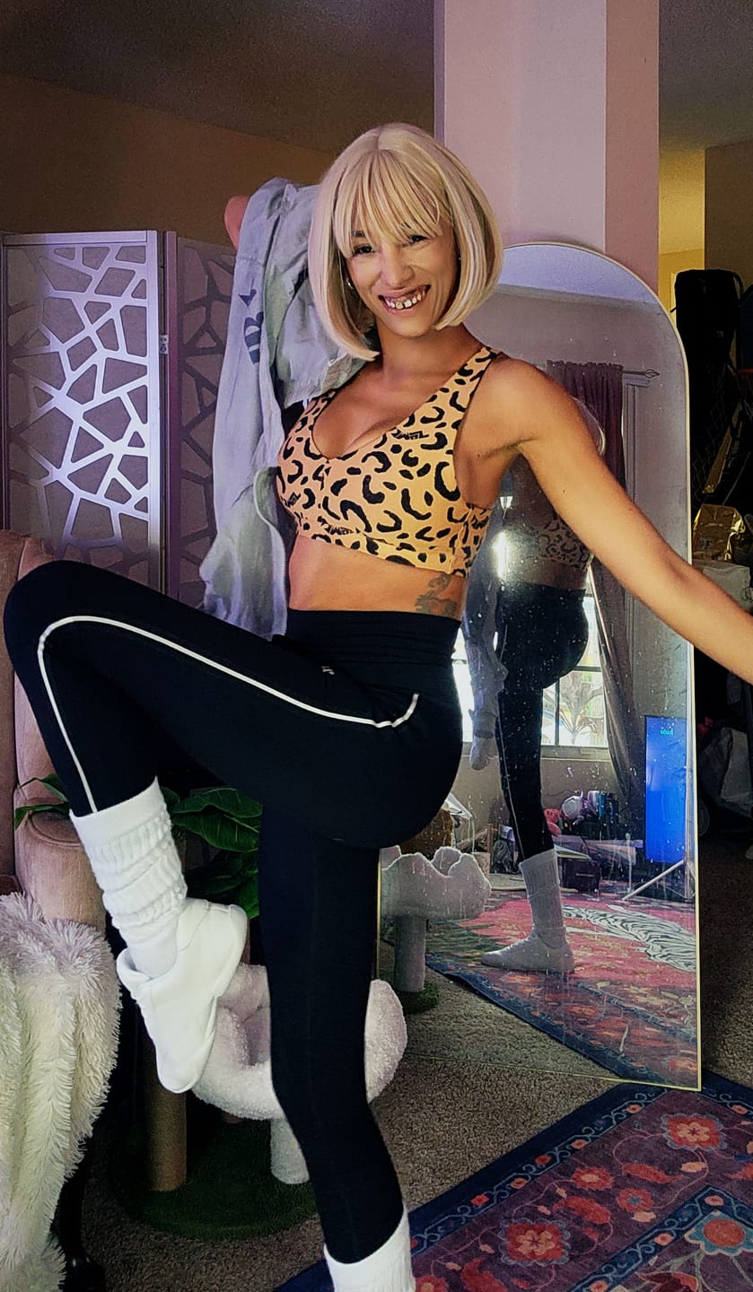 Customer photo review of Zumba Haus High Waisted Jogger Leggings