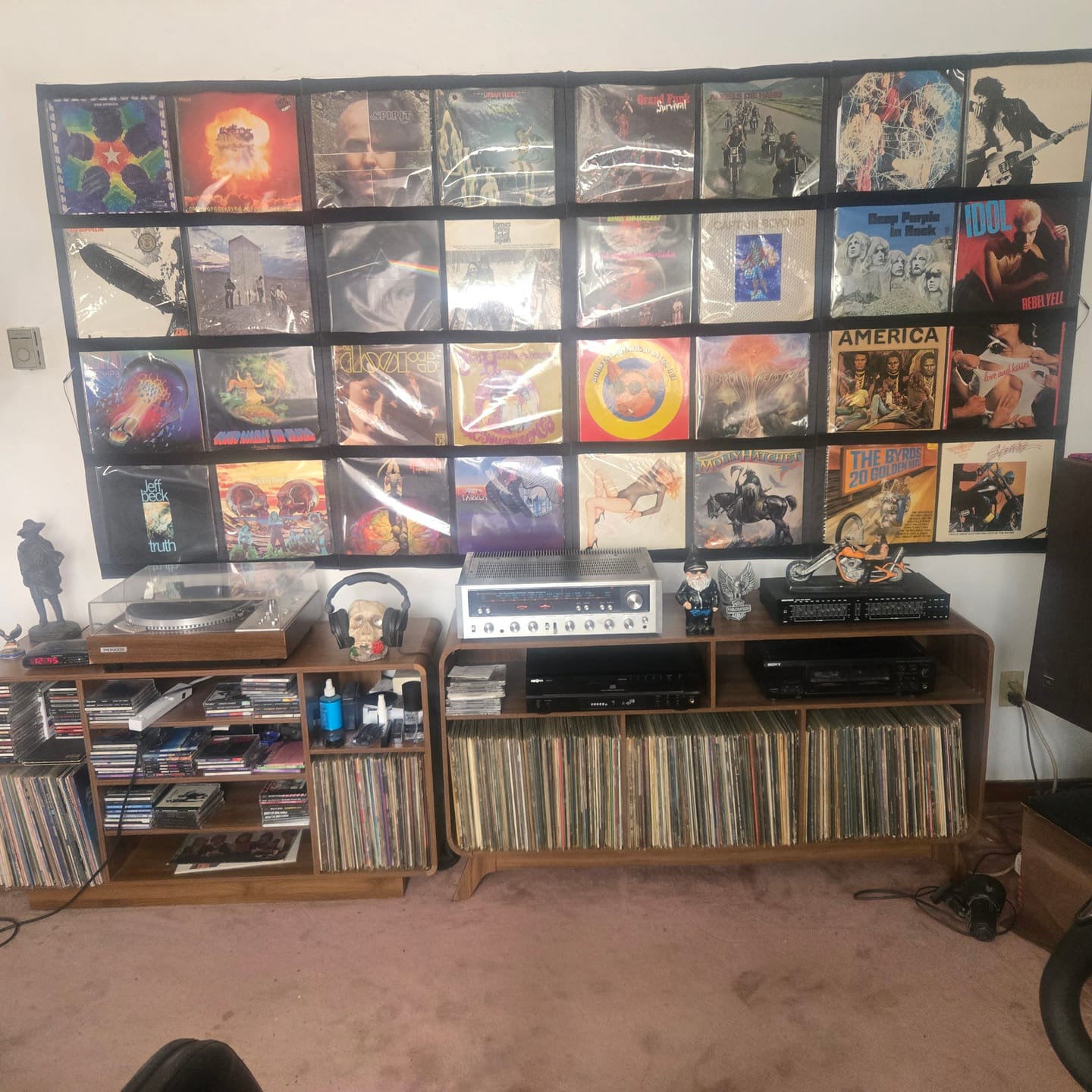 Customer photo review of 12" Vinyl Record Display Frame - LP Wall Storage