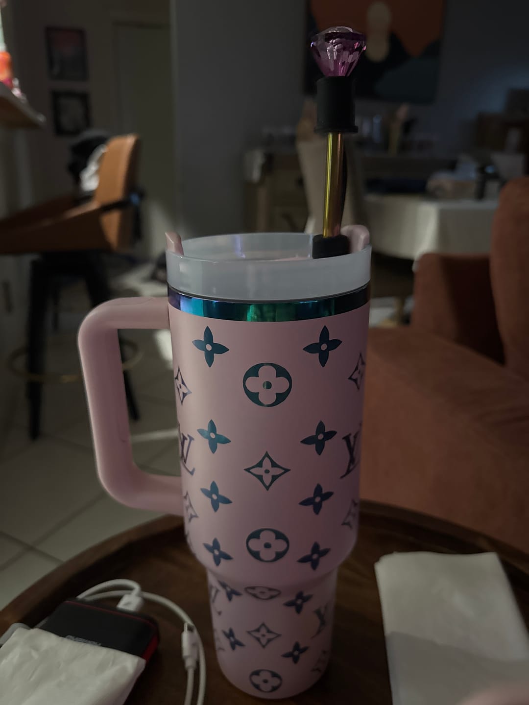 Customer photo review of Designer Holographic In-Car Insulated Cup 40 OZ