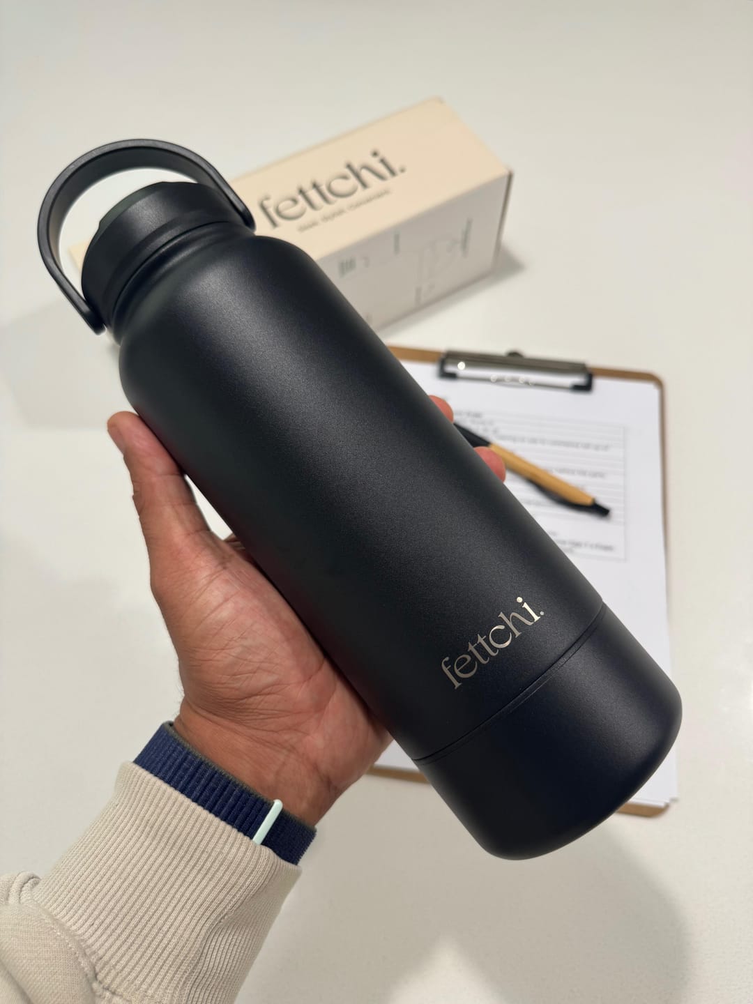 Customer photo review of The Fettchi Bottle - Black