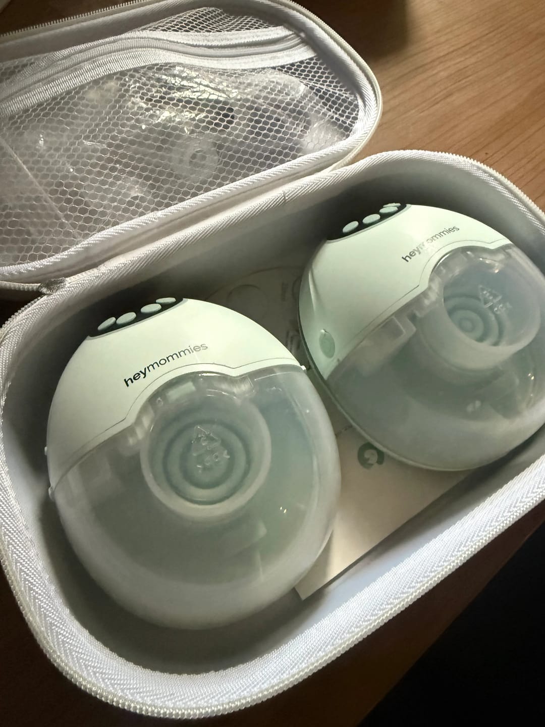 Customer photo review of Draagbare Borstkolf - Heymommies Flow Lite 12