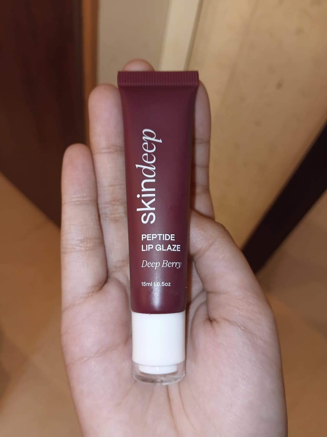 Customer photo review of » Peptide Lip Glaze (100% off)
