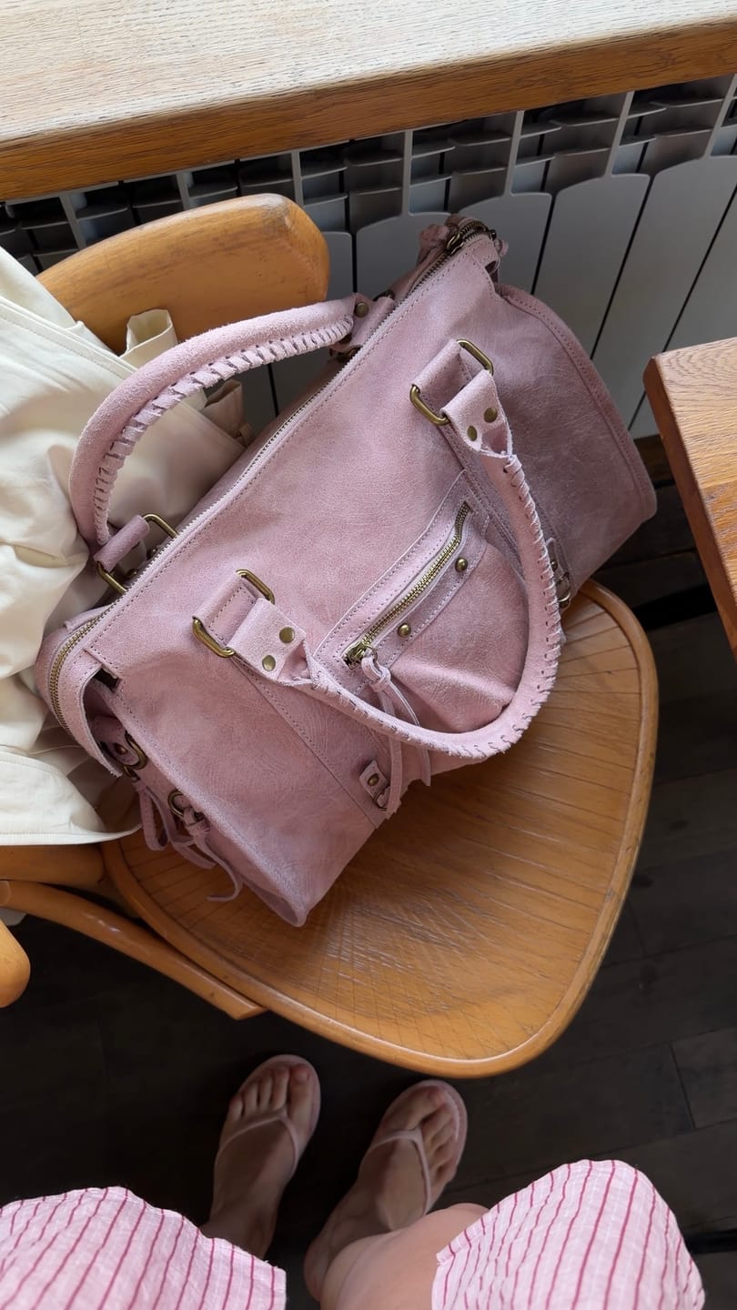 Customer photo review of It girl bag vanilla pink