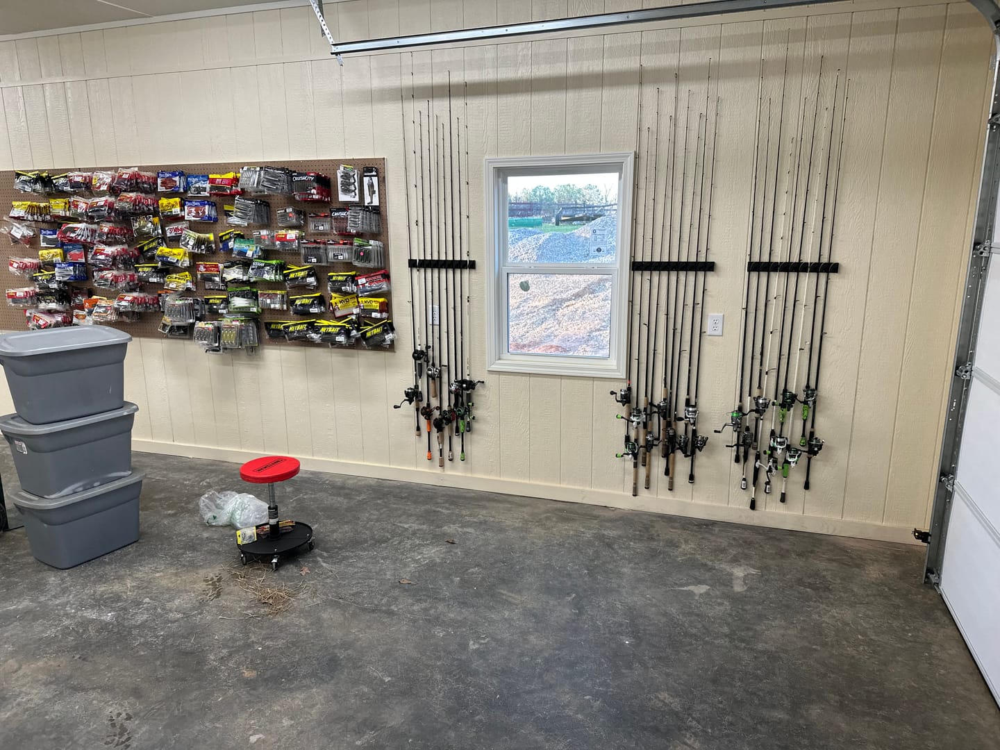 Customer photo review of Beyond Fishing GripLock Vertical Fishing Rod Rack