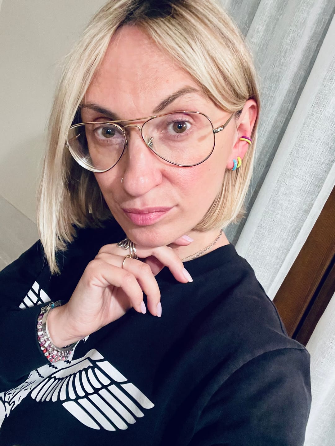 Customer photo review of Orecchino HOOP COLOR - Lemon