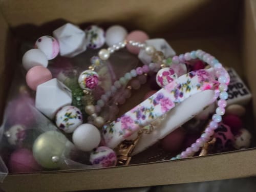 Customer photo review of Garden Party Charm Necklace Collar