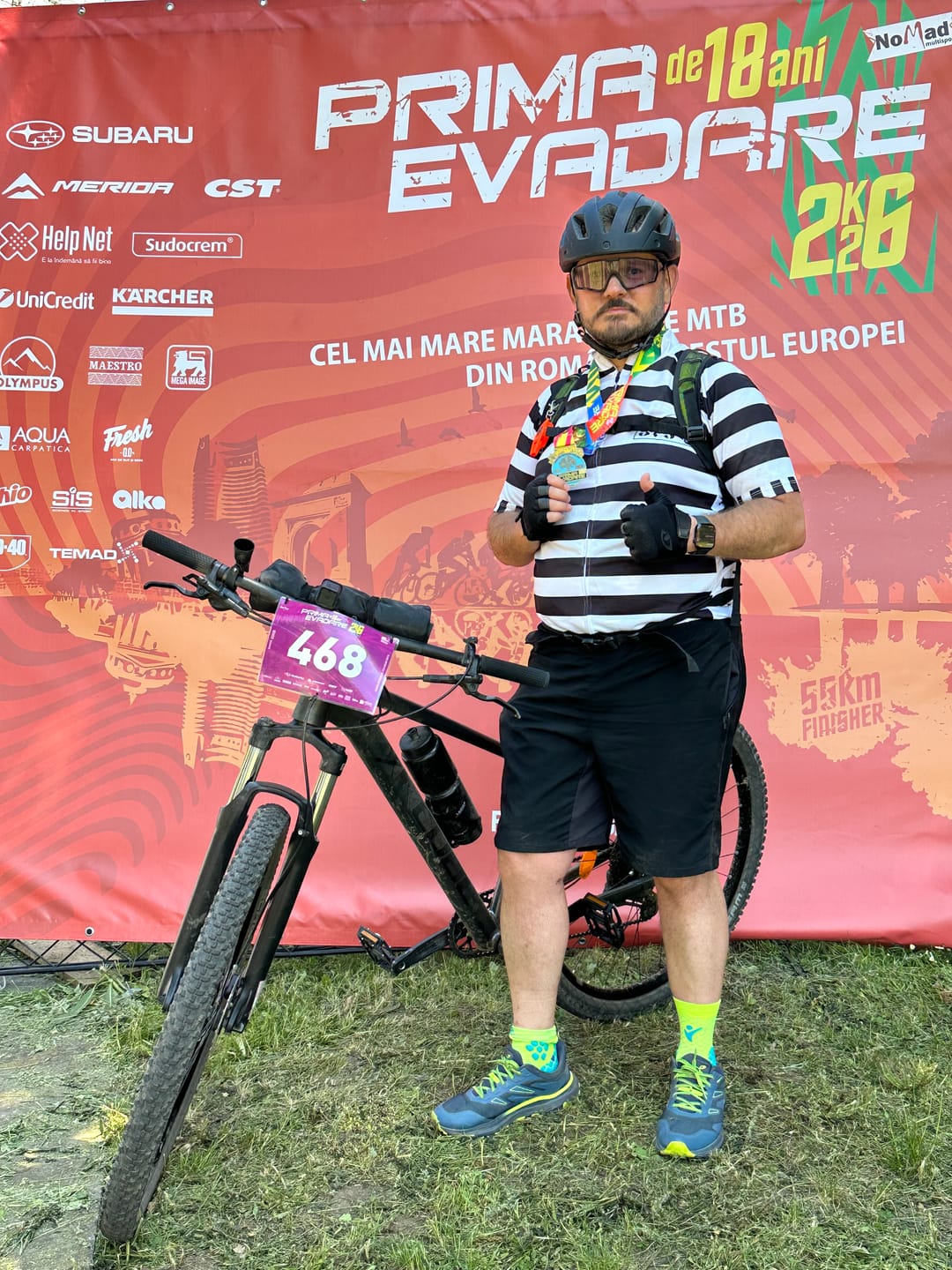 Customer photo review of Prison Inmate Cycling Jersey