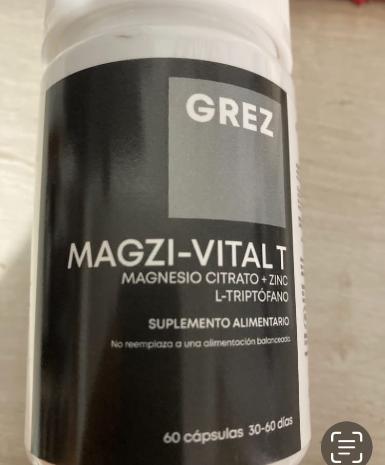 Customer photo review of MAGZI-VITAL T - Magnesio bisglicinato + Zinc + Aminoácido para el Sueño - 60 cápsulas
