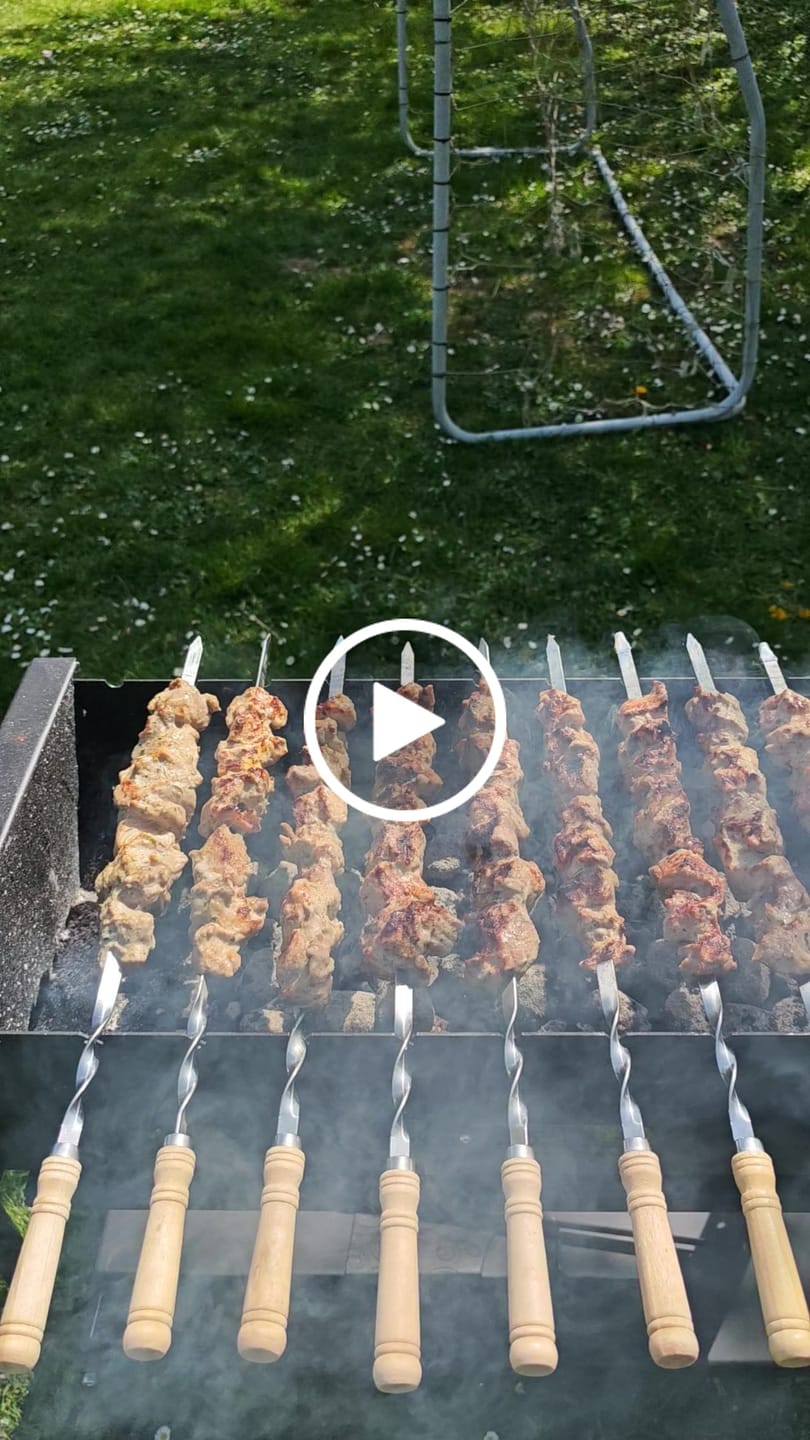 Customer video review of Schweine-Schaschlik Original - Mayonnaise Zwiebel Kräuter Marinade | mySchaschlik