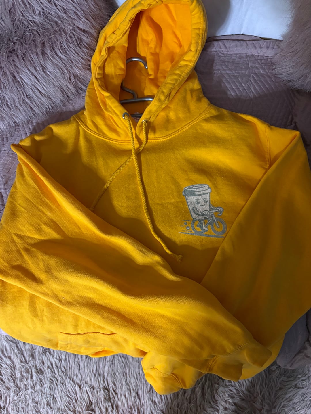 Customer photo review of No Bike Riding Today Hoodie
