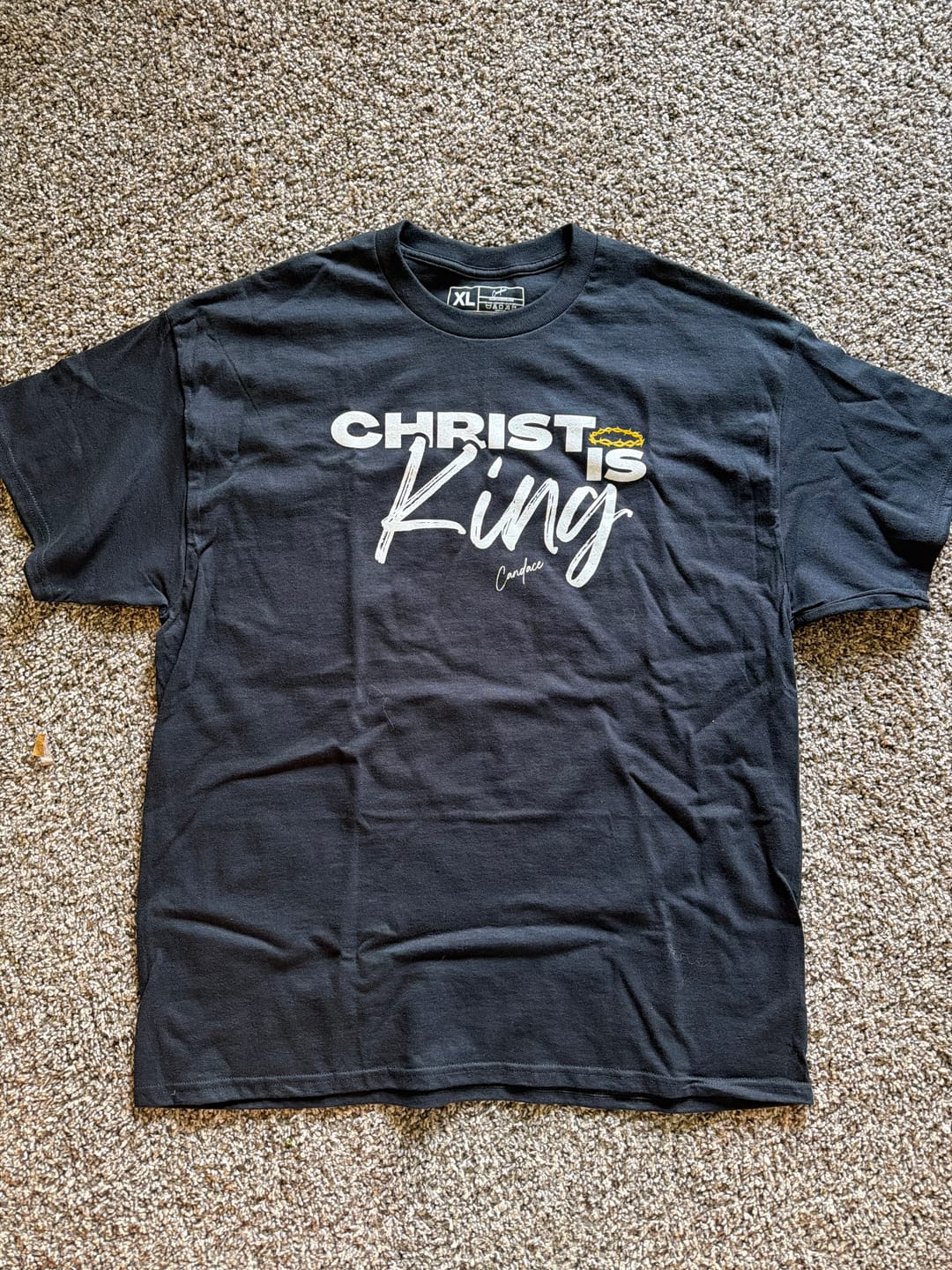 Customer photo review of Christ Is King T-Shirt