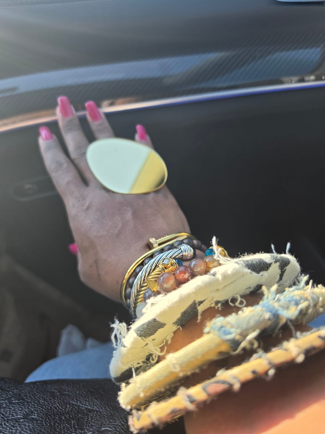 Customer photo review of Gold “Selfie” Mirrored Ring