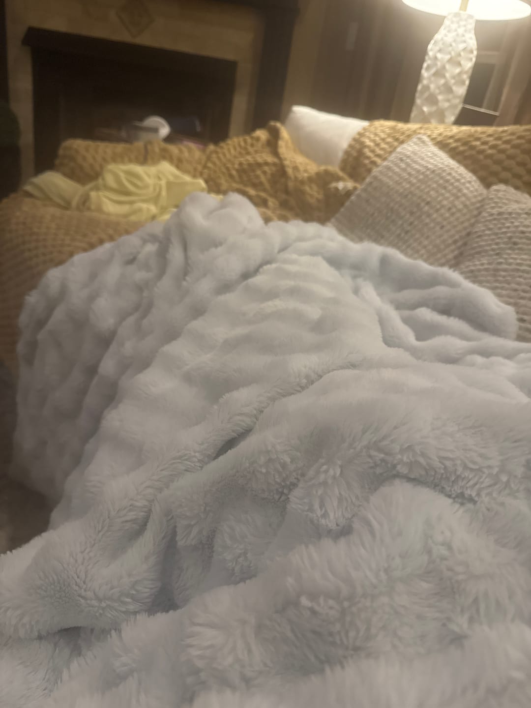 Customer photo review of Cloud Throw Blanket