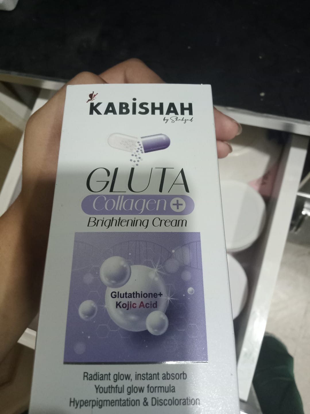 Customer photo review of Gluta Dual Bright Serum