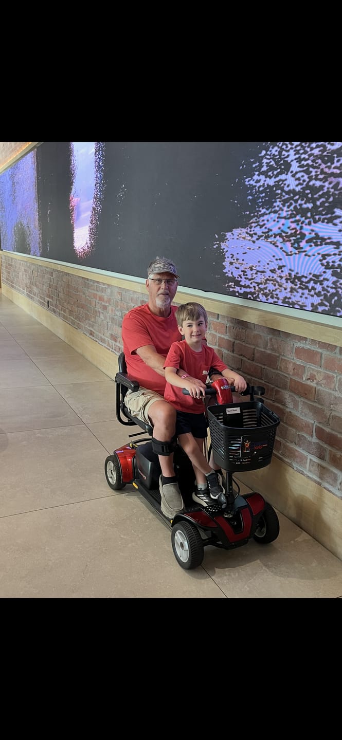 Customer photo review of Multiday Mobility & ECV Foldable Travel Scooter Rental 300 Pound Capacity (3 or more days)
