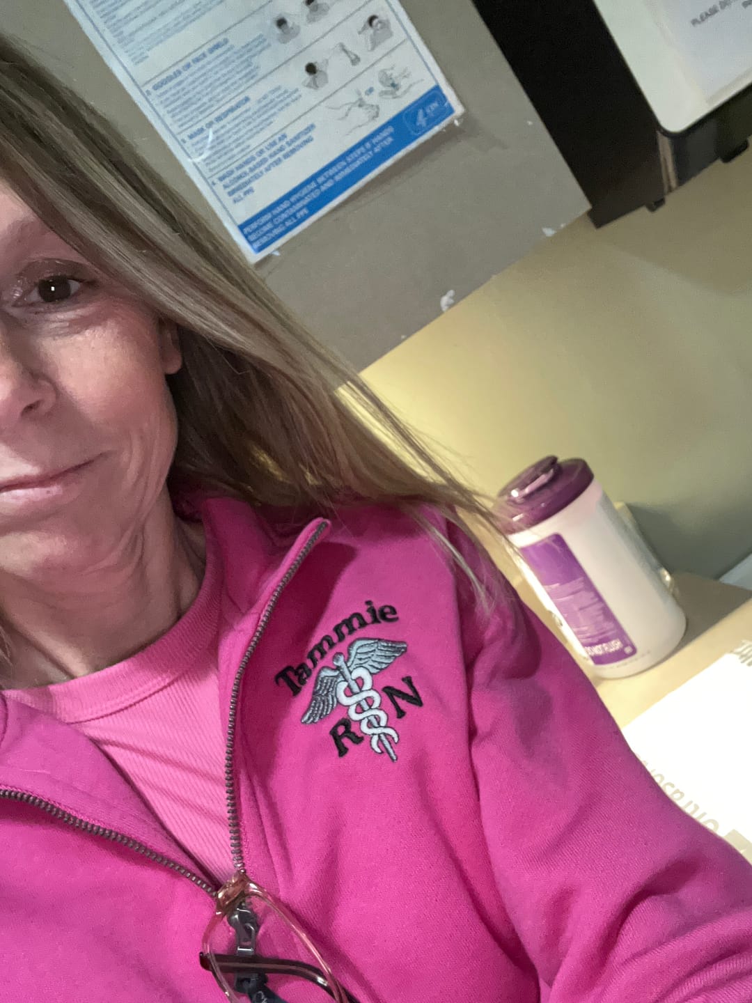 Customer photo review of Charles River Women's Crosswind 1/4 Zip Sweatshirt for Healthcare Providers