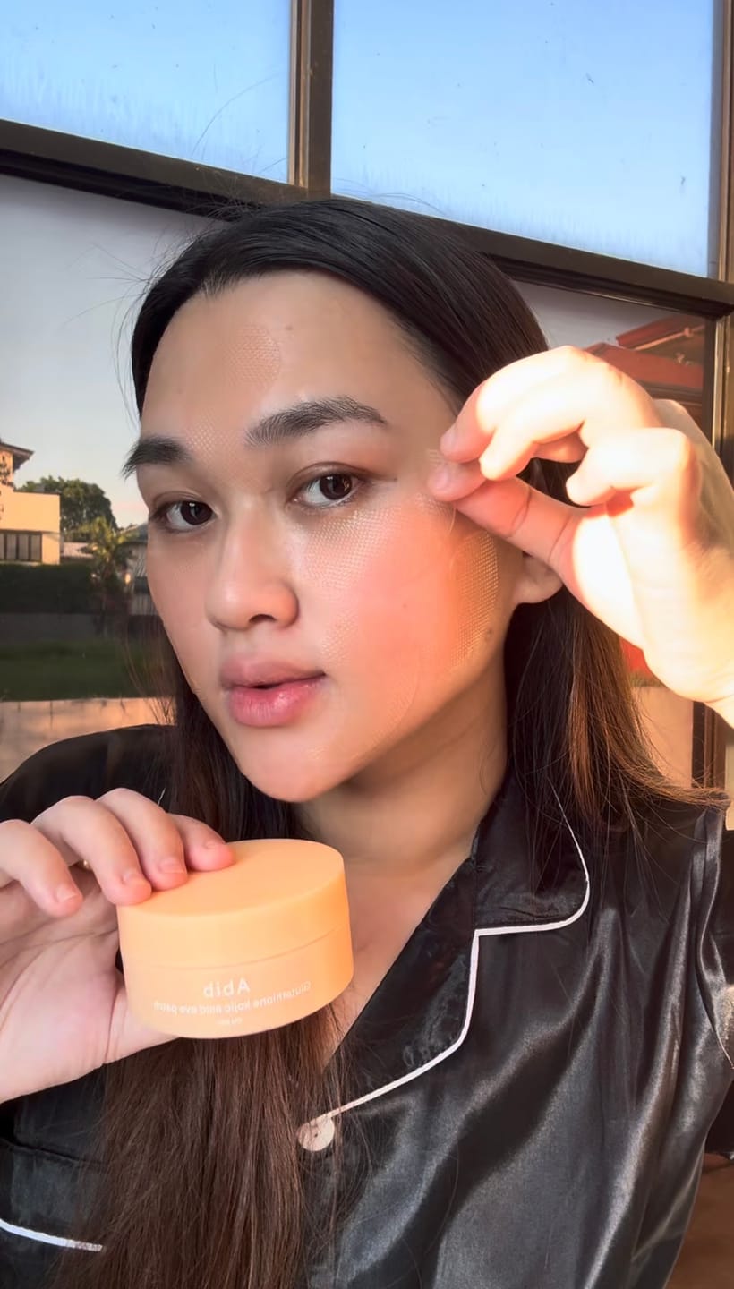 Customer photo review of Glutathione kojic acid eye patch Vita jelly