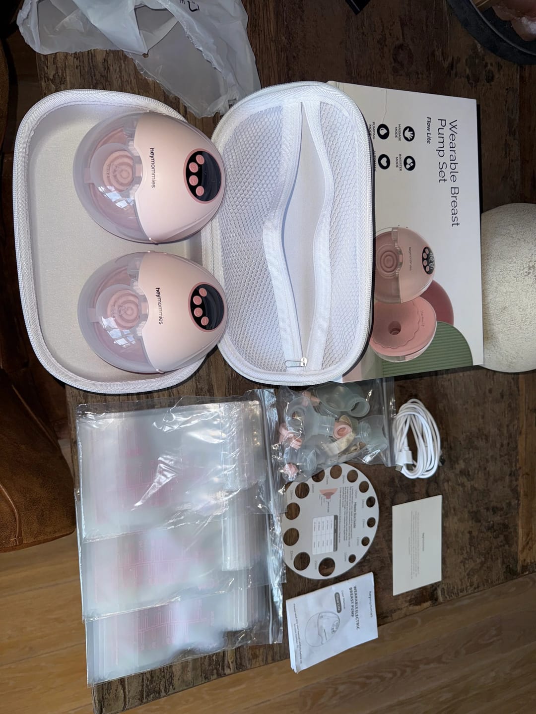 Customer photo review of Draagbare Borstkolf - Heymommies Flow Lite 12