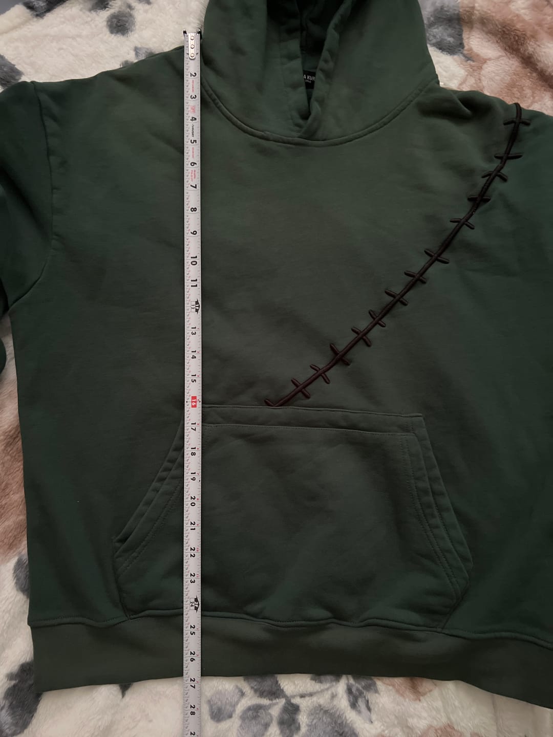 Customer photo review of Ghost Katana Embroidery Hoodie
