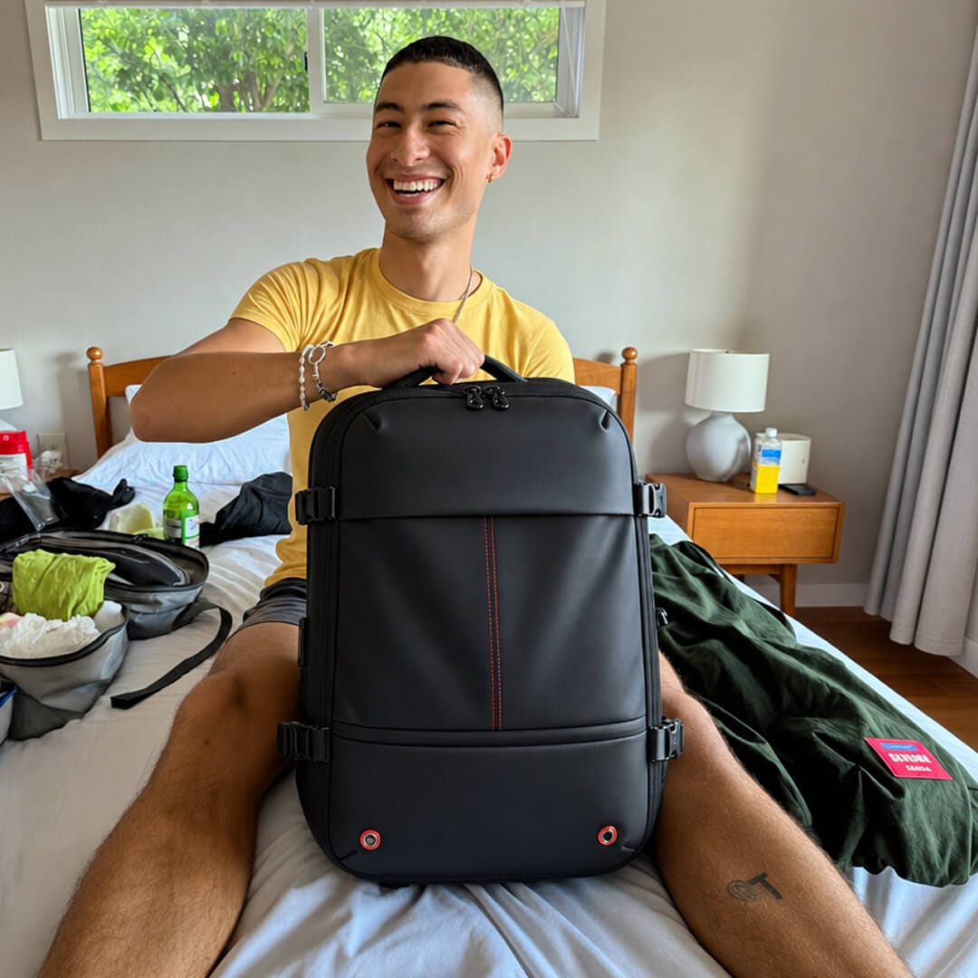 Customer photo review of VAULTBAG® Original Under Seat 40L (Ryanair)