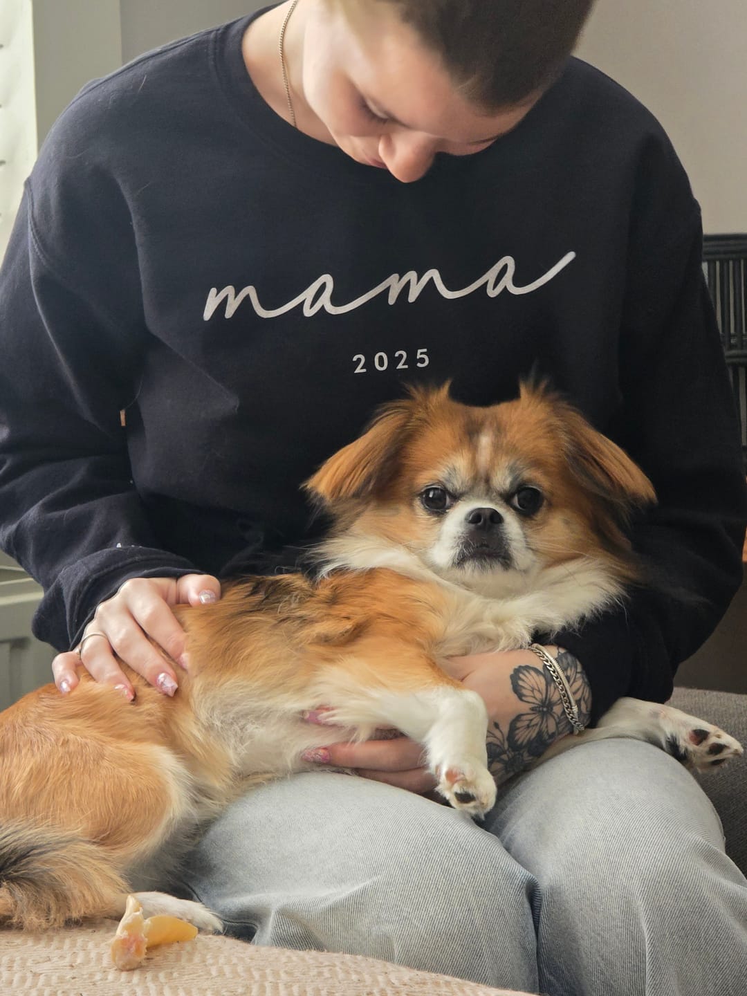 Customer photo review of Beste Mama - Gepersonaliseerde trui met 3D opdruk voor mama met naam