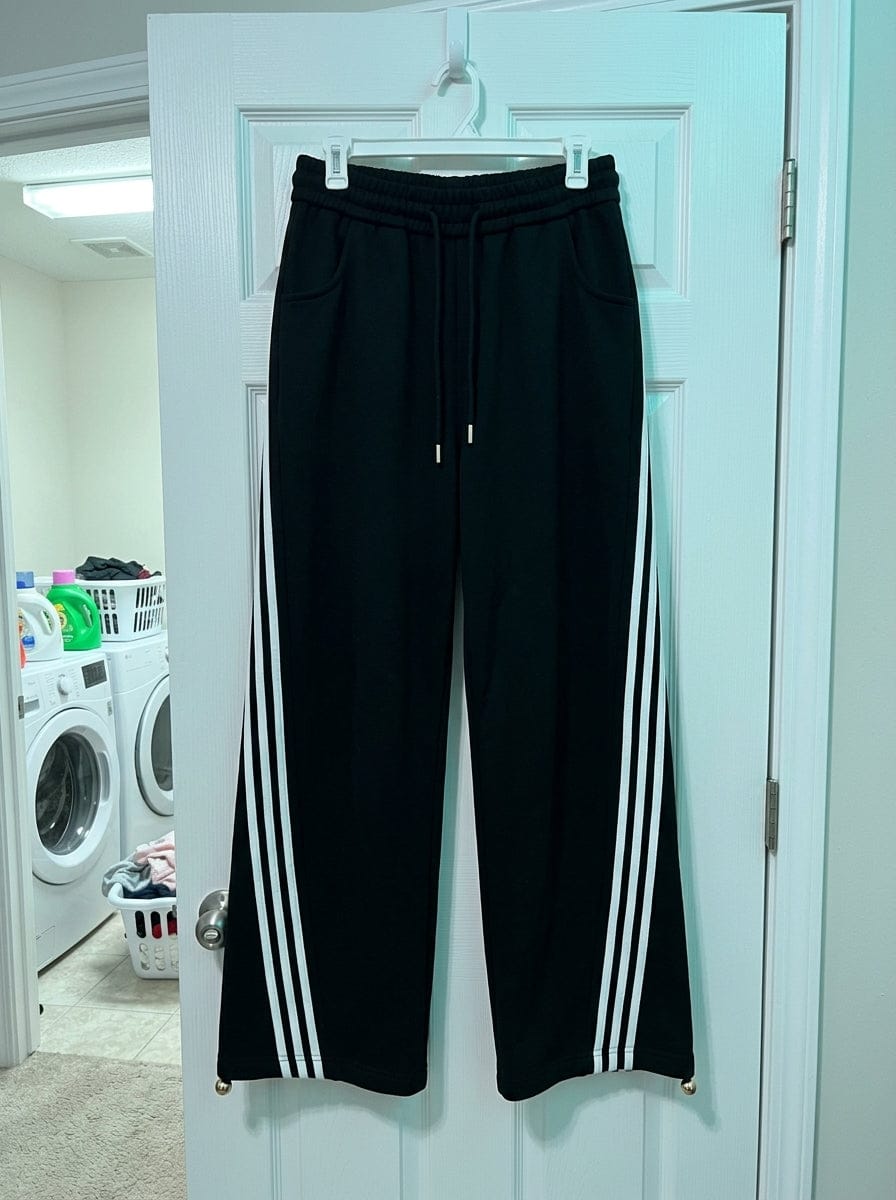 Customer photo review of Striped Loose Drape Pants