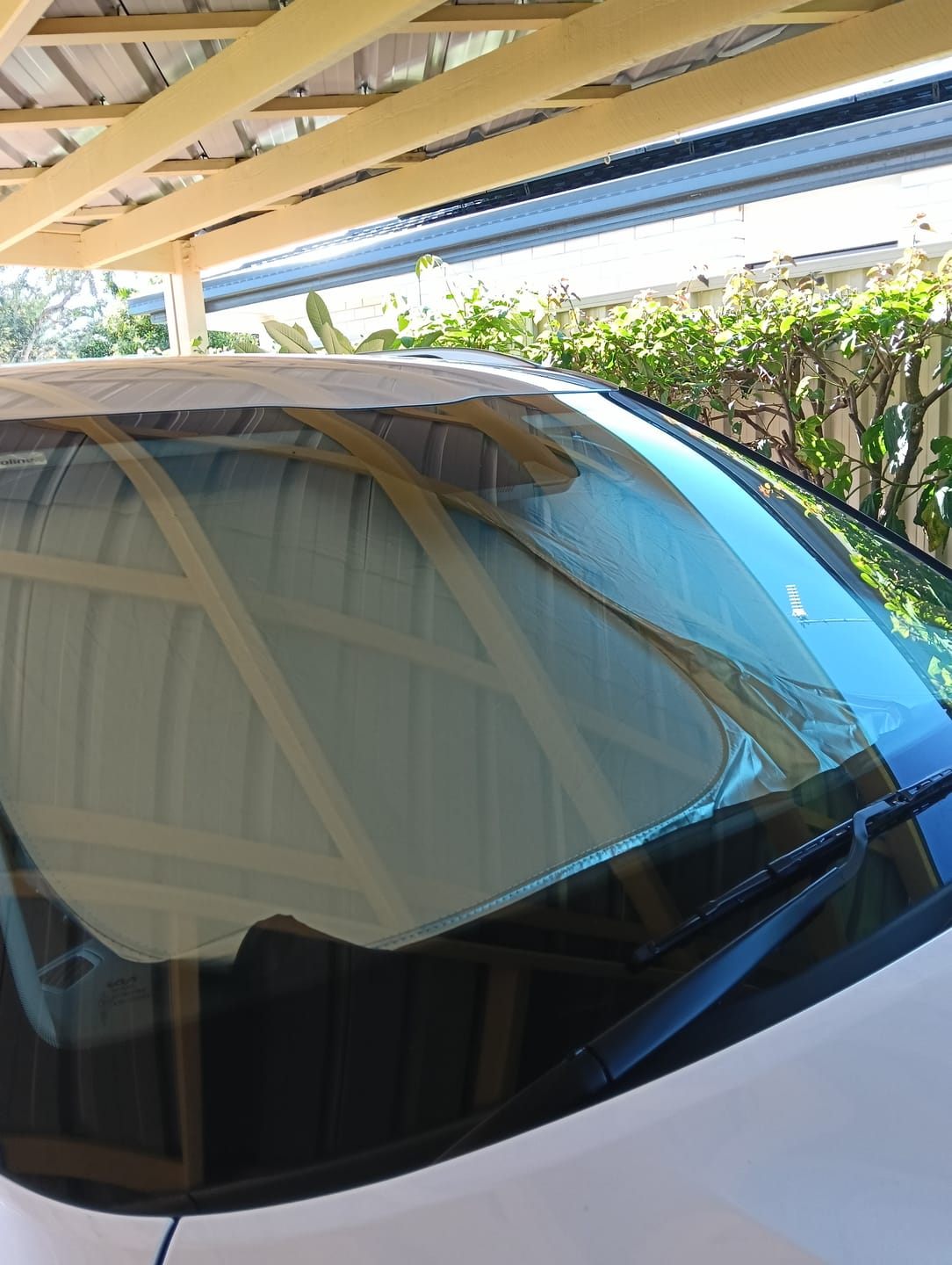 Customer photo review of Kia Seltos Front Windscreen Reflector