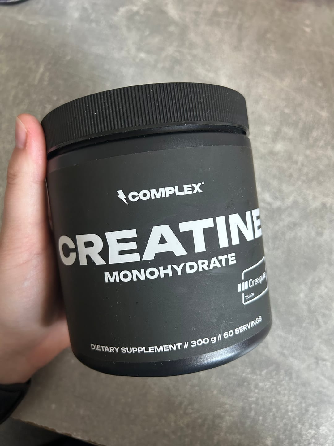 Customer photo review of Creatine Monohydrate