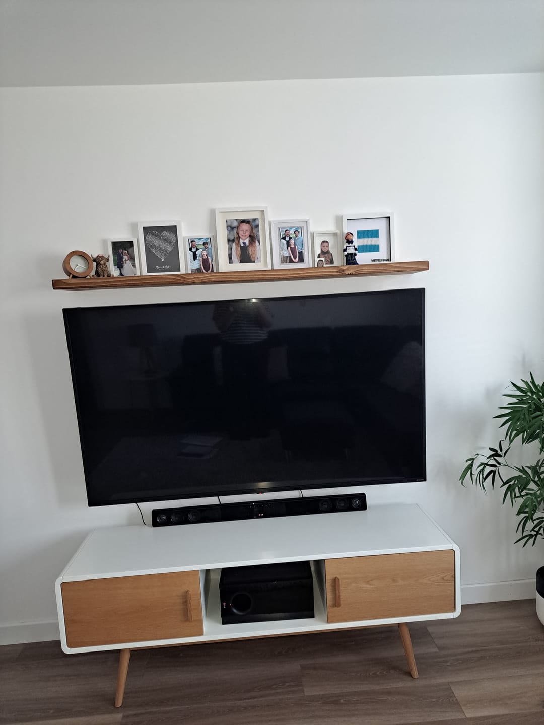 Customer photo review of Wooden Floating Wall Shelves | 22.5cm depth