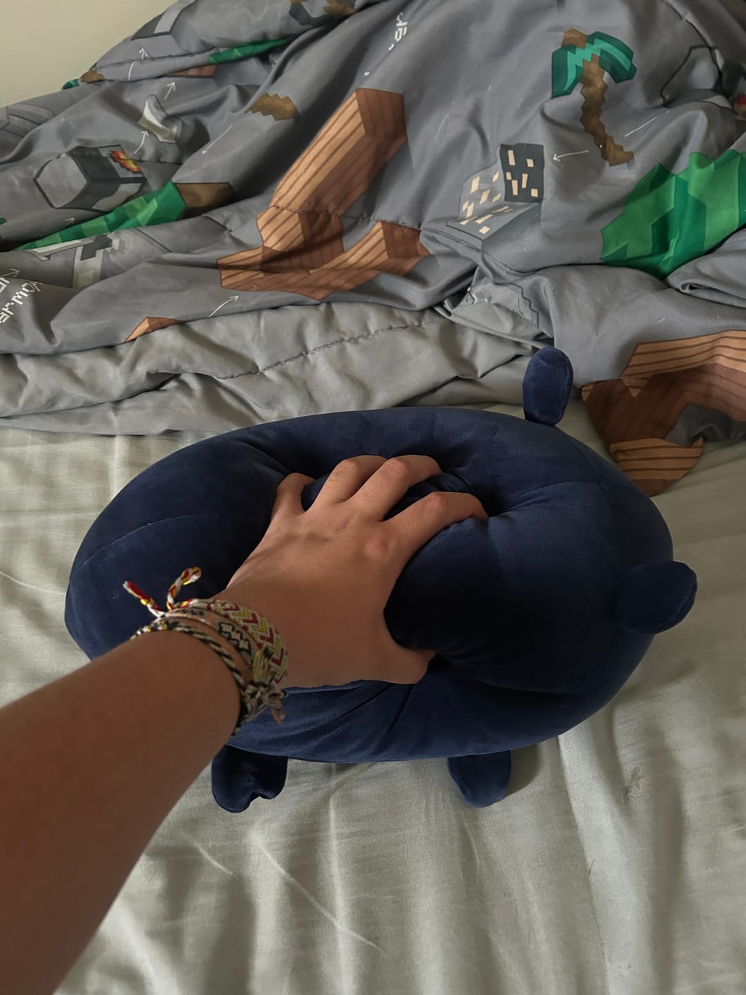 Customer photo review of Rain World - Watcher Slugcat Pillow Plush