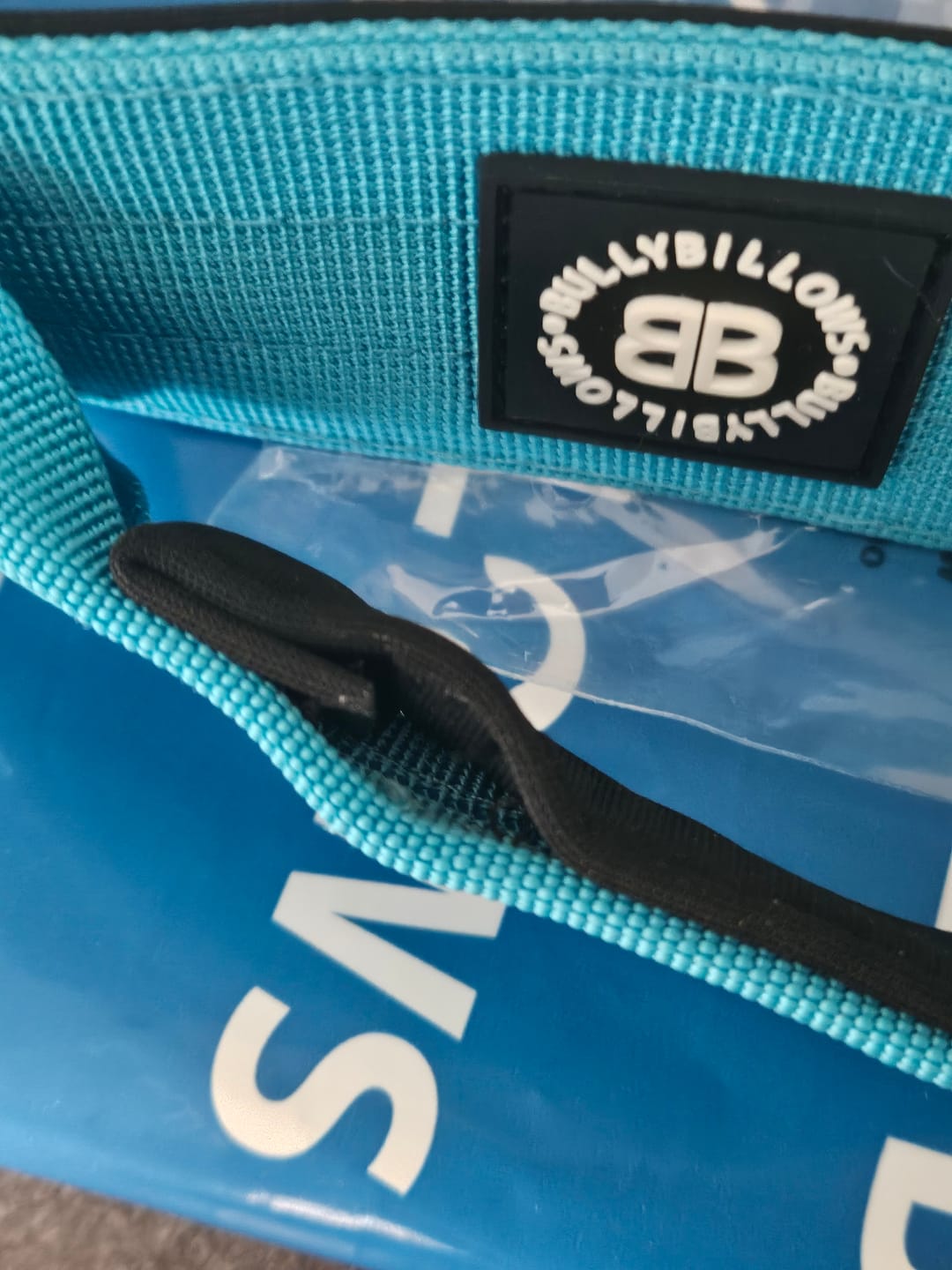 Customer photo review of 5cm Combat® Collar | With Handle & Secure Clip - Light Blue
