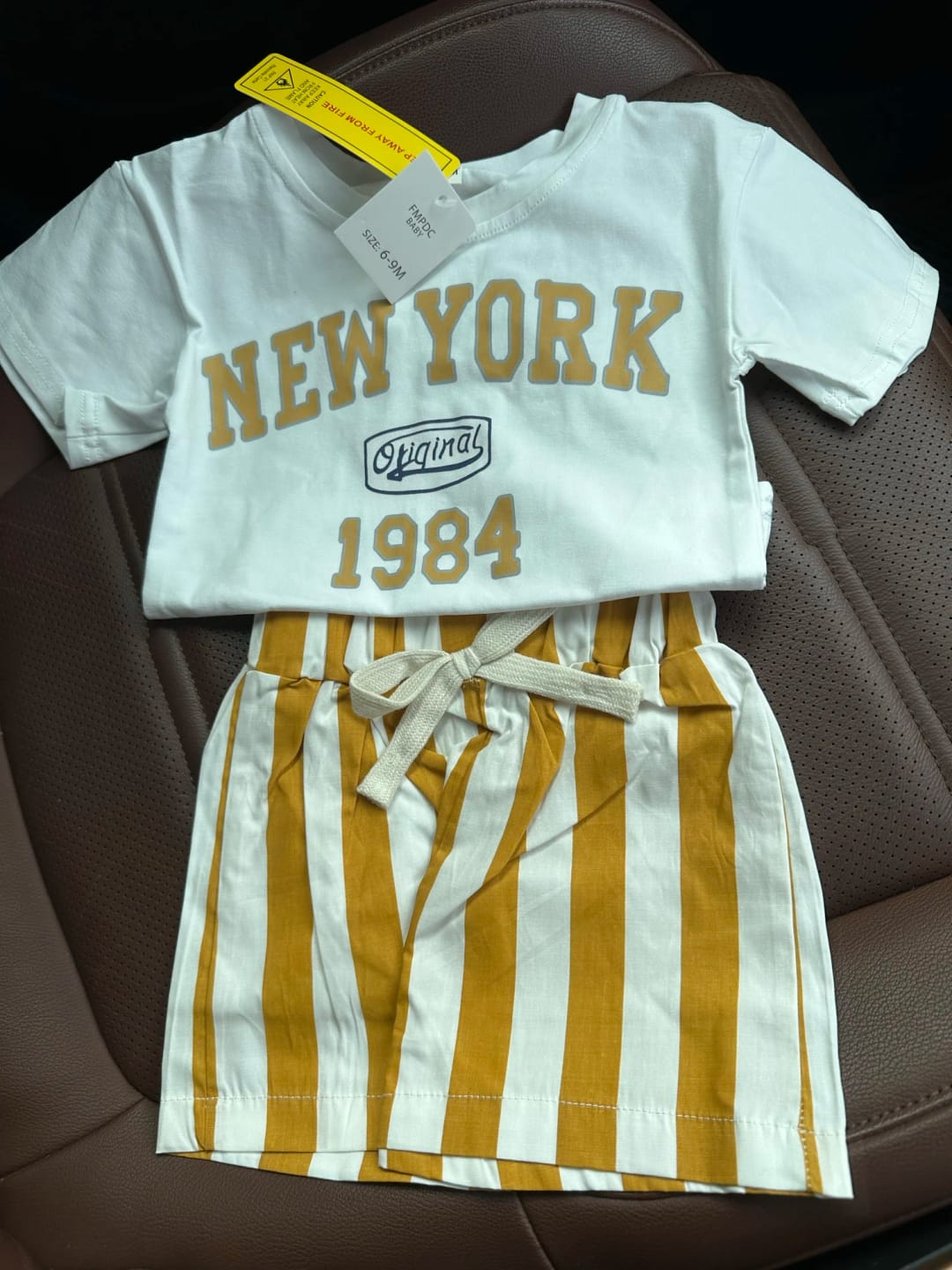 Customer photo review of New York Striped Shorts Set