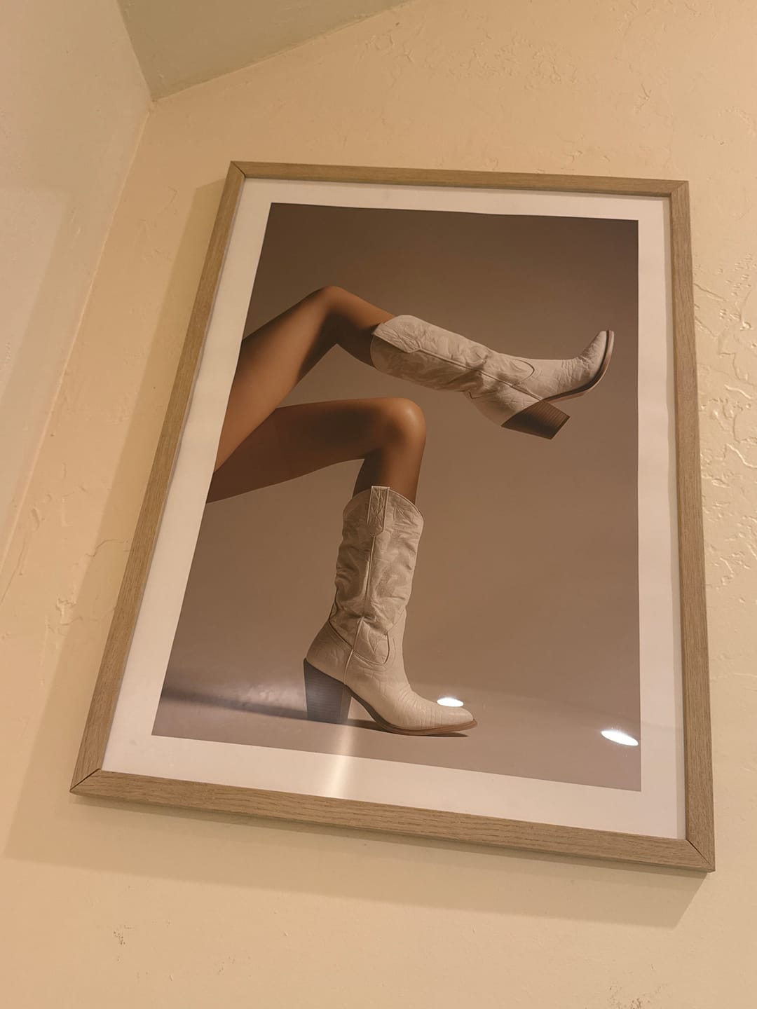 Customer photo review of Ivory Cowboy Boots Poster