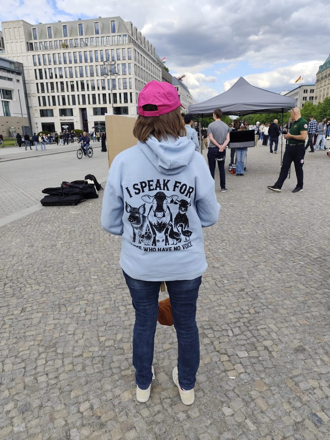 Customer photo review of I speak for those who have no voice - Premium Hoodie