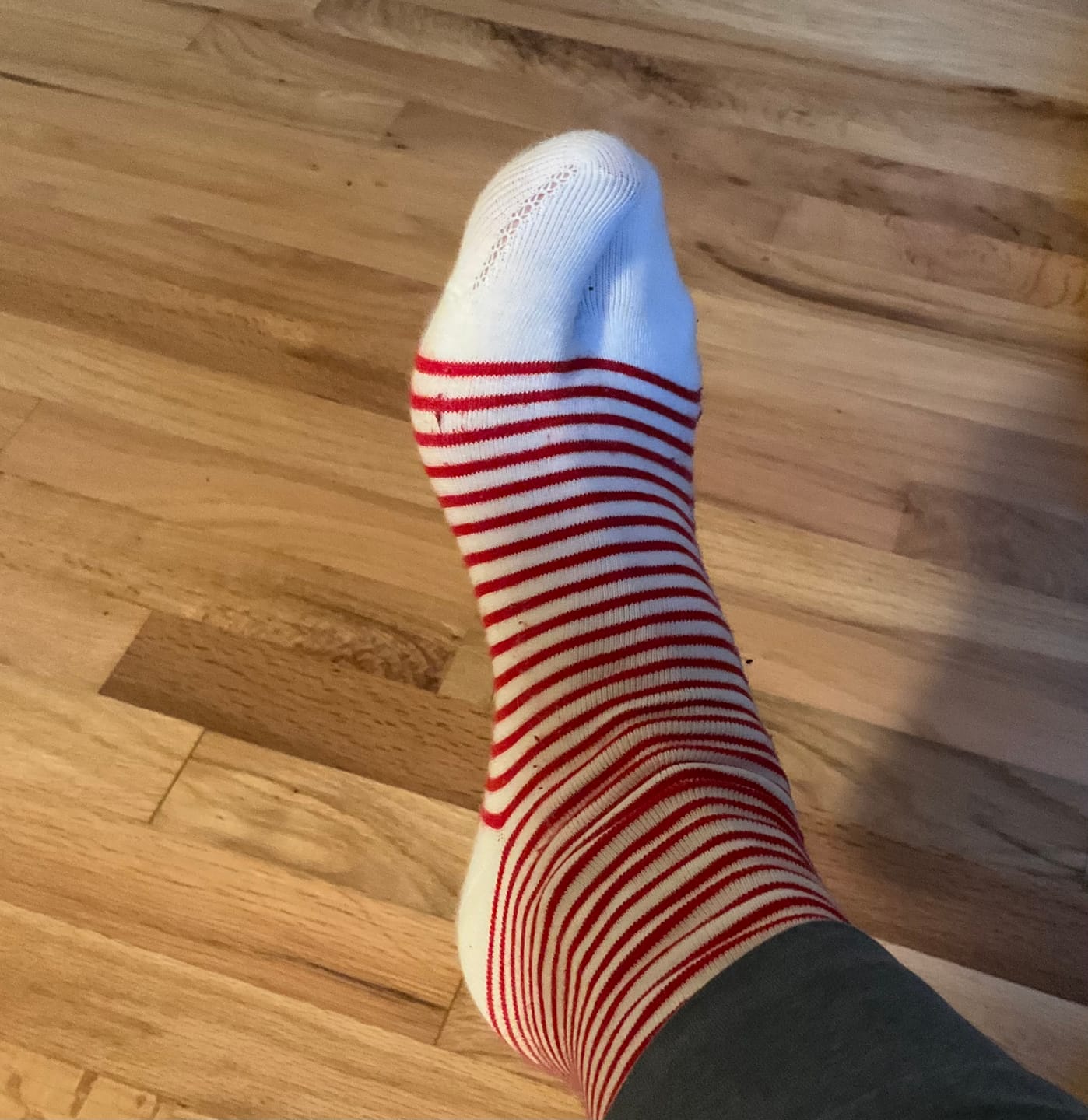 Customer photo review of Colorful Stripes Mid-Calf Women Tabi Socks