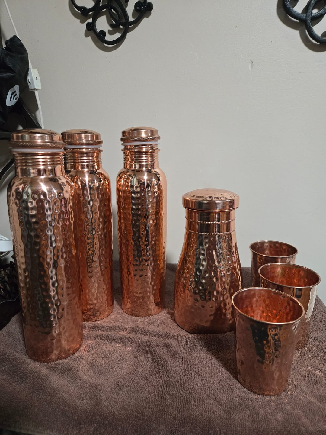 Customer photo review of Himalayan Ayurvedic Pure Copper Bottle