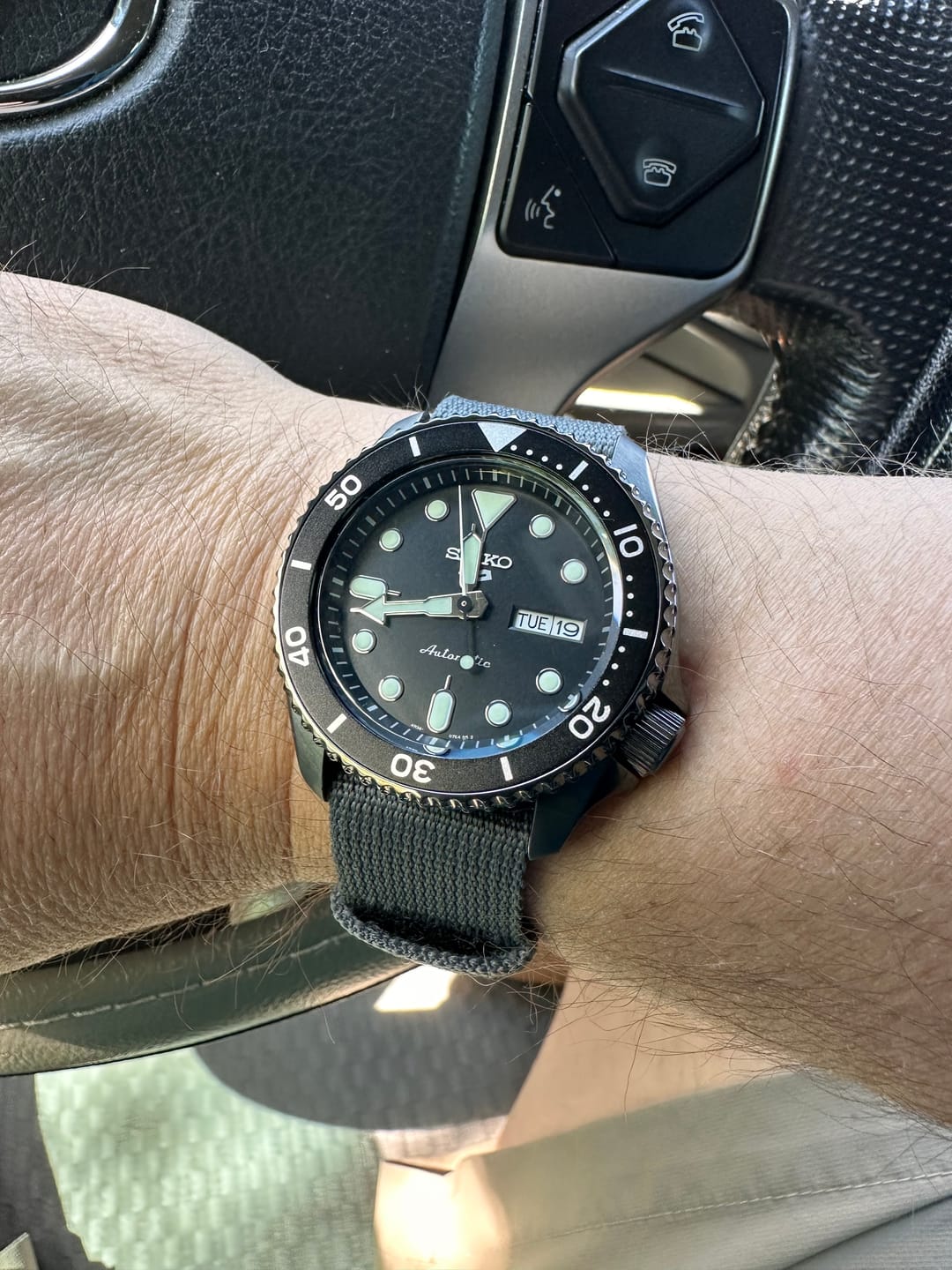 Customer photo review of Glomar Explorer - Hook And Loop Watch Strap