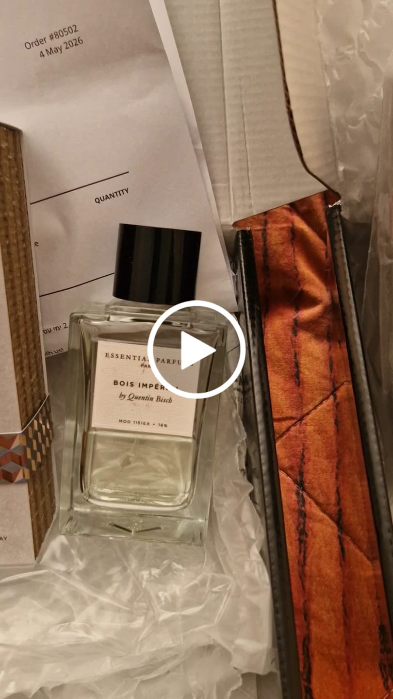Customer video review of Essential Parfums Bois Imperial by Quentin Bisch Refillable Edp 100ml בושם אסנשיאל פרפיום בויס אימפריאל יוניסקס