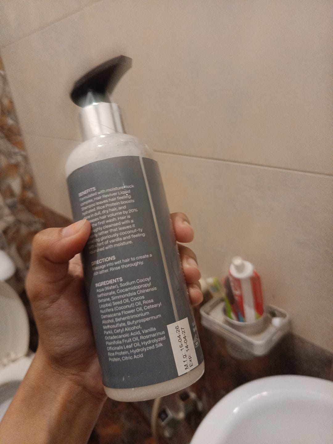 Customer photo review of HAIR REVIVER - Rice Protein Liquid Shampoo
