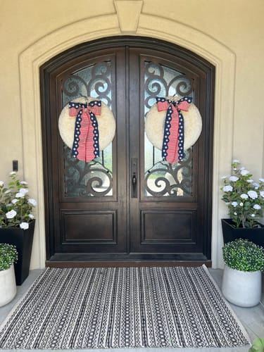 Customer photo review of Haven Americana Wreath Bow