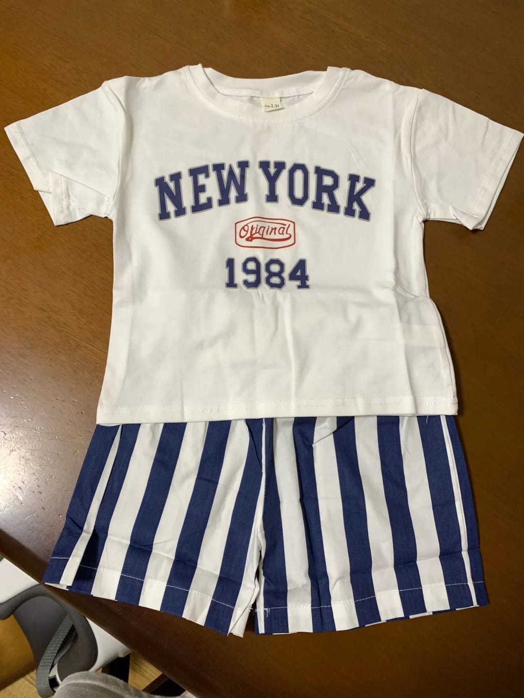 Customer photo review of New York Striped Shorts Set
