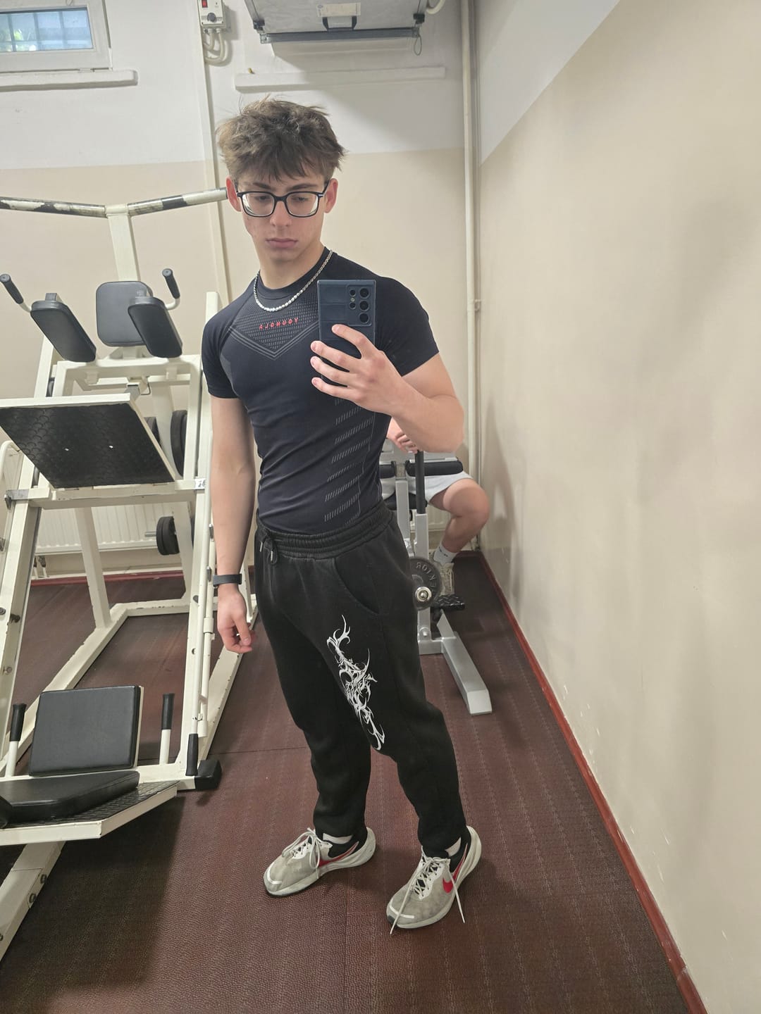 Customer photo review of 465 Superhero Compression Tees