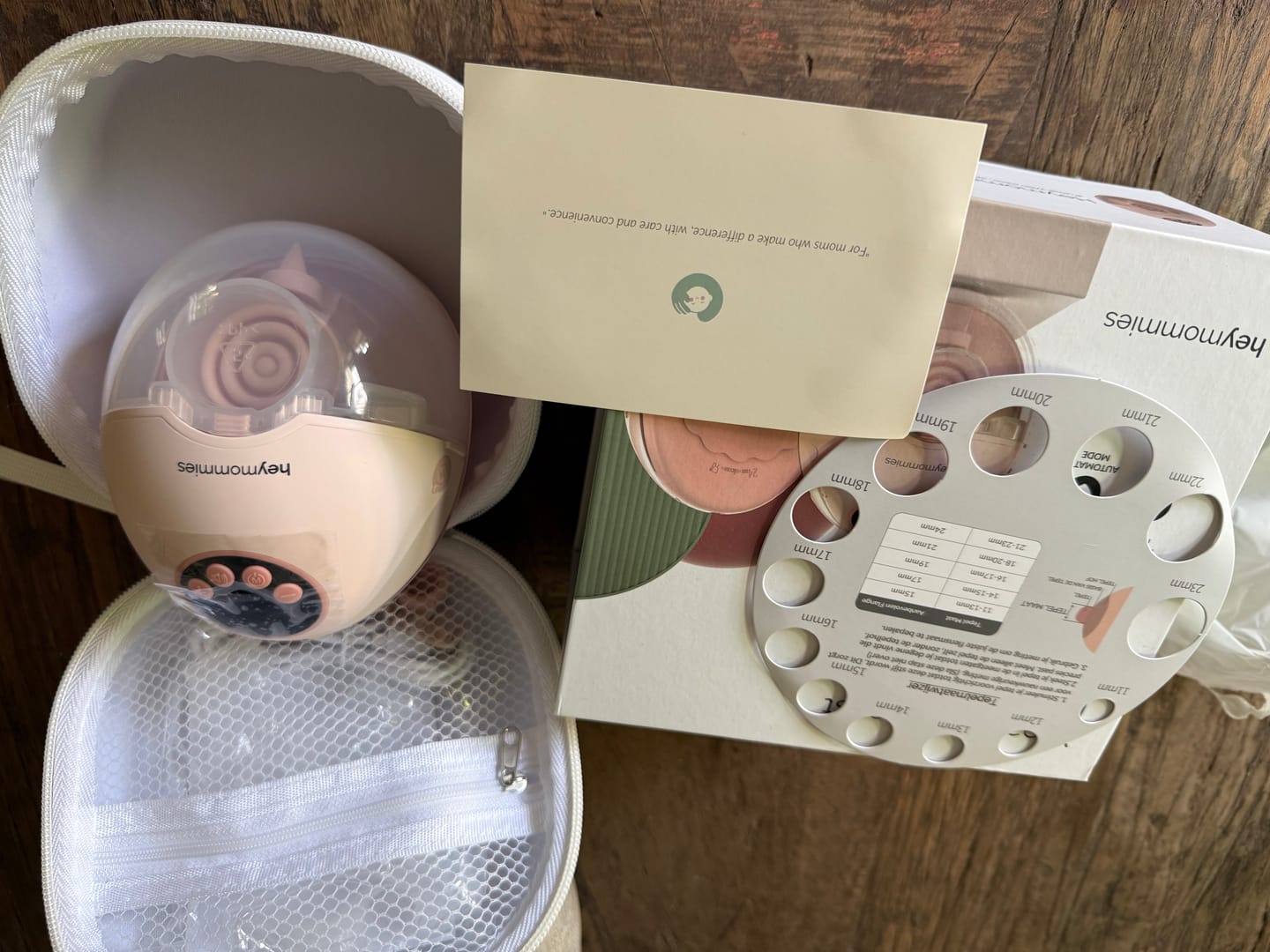 Customer photo review of Draagbare Borstkolf - Heymommies Flow Lite 12