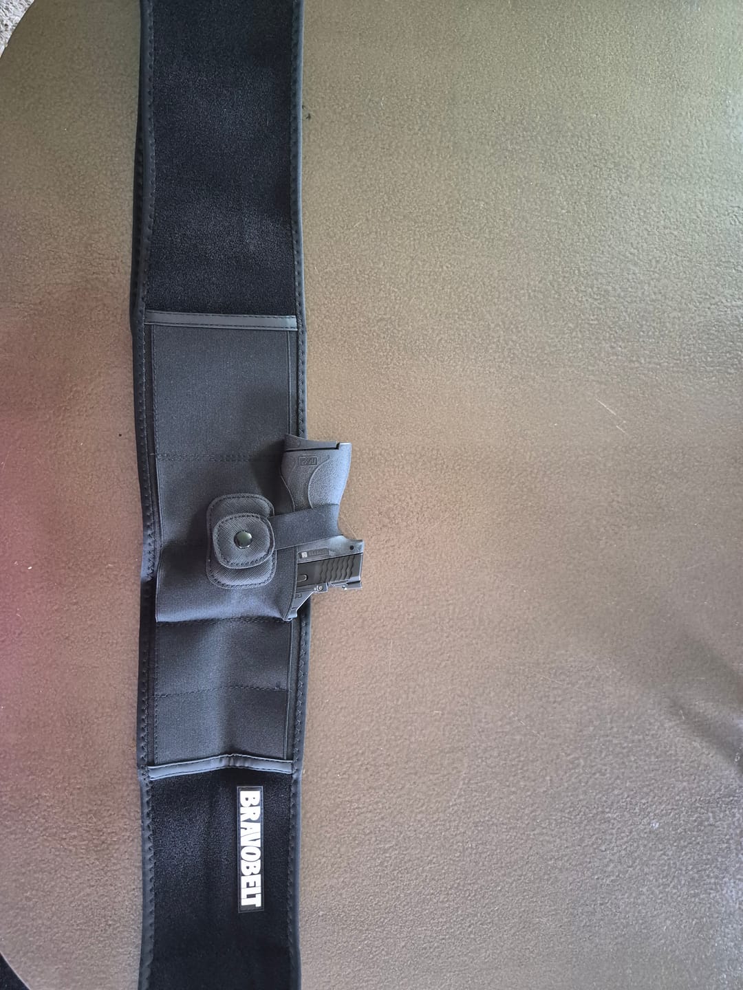 Customer photo review of BravoBelt Belly Band Holster for Concealed Carry - Unisex - Black