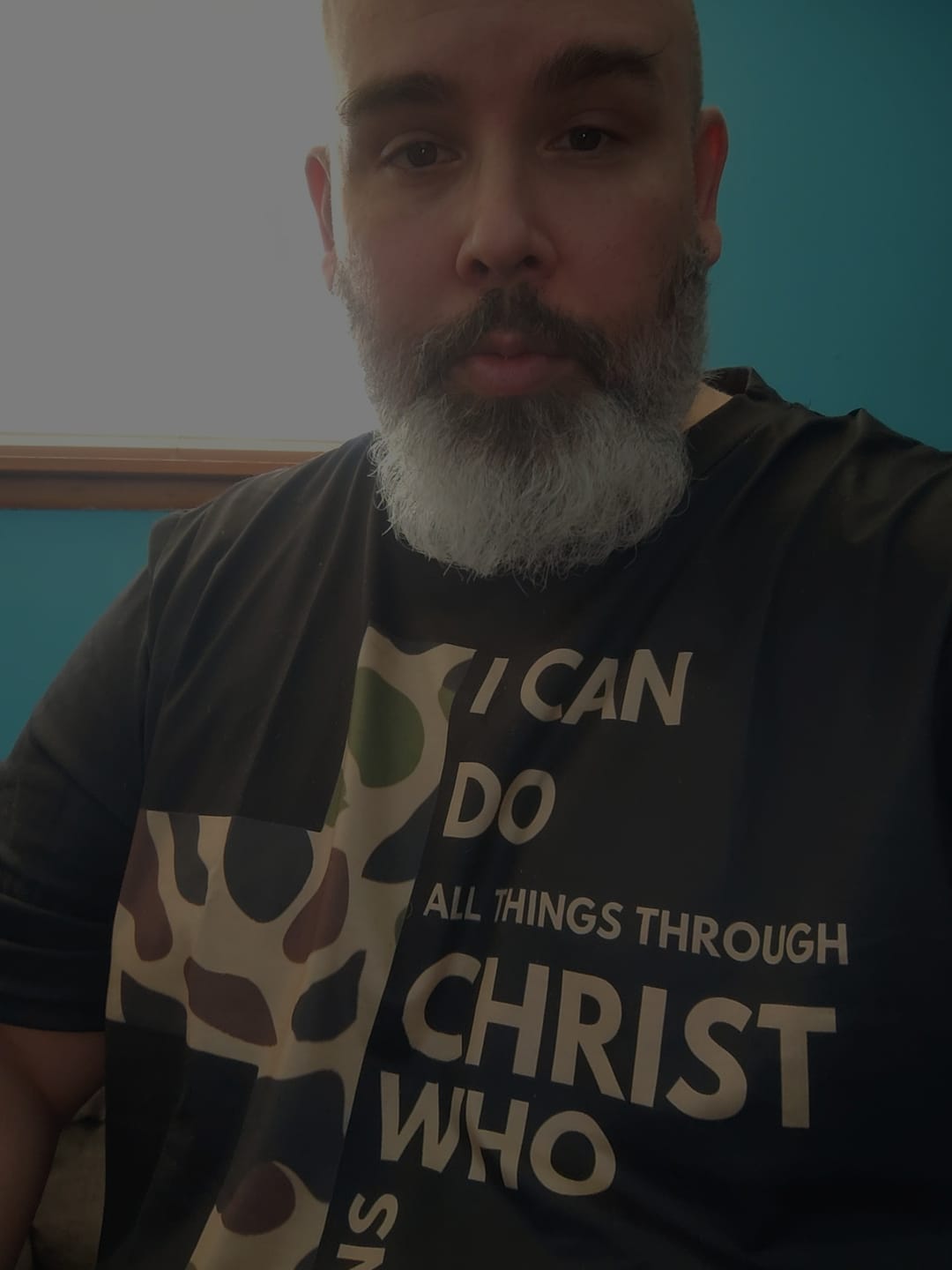 Customer photo review of Phillippians 4-13 Men's Plus Size Short Sleeve T-Shirt